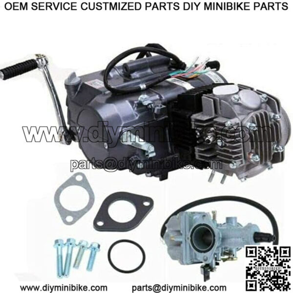 125cc 4 Stroke Engine Motor, For Honda Crf50 Crf70 Xr50 Xr70 Z50r Ct70 Mini Trail Motor Engine Carb Complete Kit 125cc Engine Small Engine Motor Motorcycle Dirt Pit Bike