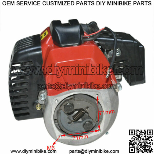 50cc 2 Stroke Engine Motor For Petrol Gas Pocket Mini Bike Scooter ATV Go Kart - Image 3