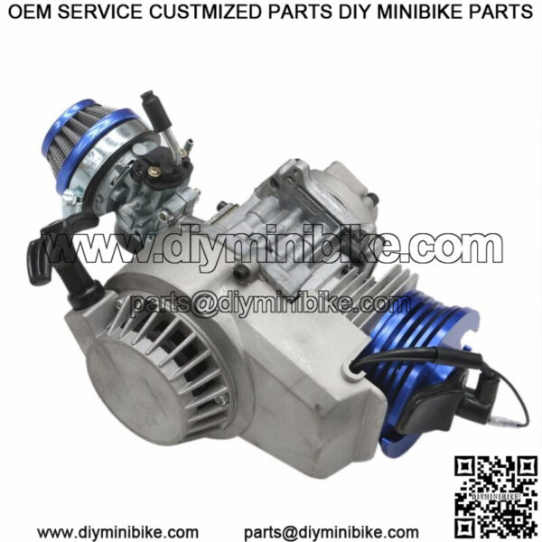 49CC 2-STROKE HIGH PERFORMANCE ENGINE MOTOR POCKET MINI DIRT BIKE SCOOTER ATV - Image 4