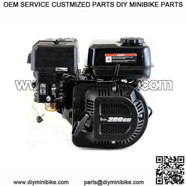 200cc 6.5 Hp Mini Bike Engine for the Baja Mini Bike MB200 (Baja Heat, Mini Baja, Baja Warrior)