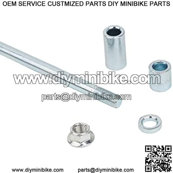 12mm 330mm Front Rear Axle with Bushing 38mm 22mm 5mm Fit for Pit Dirt Bike Moped Scooter QUAD ATV Mini Bike Parts - Image 2