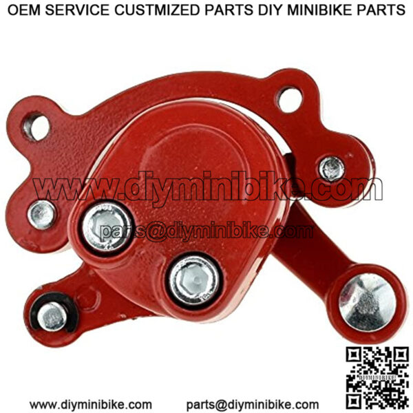 Red Disc Brake Caliper Replaced Pad for 97cc 2.8HP DB30 Doodle Bug Mini Dirt Bike Moto Classic Electric Razor MX500 33cc Motovox MVS10 43cc 47cc 49cc Moto ATV Gas Scooter Kids Dirt Pocket Bike - Image 5