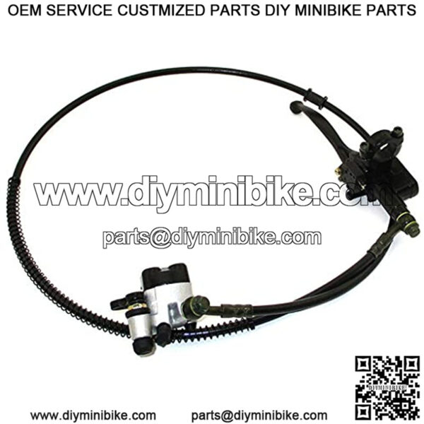 Upgraded Hydraulic Brake System For Mini Bike Doodlebug DB30 50" Hose - Image 4