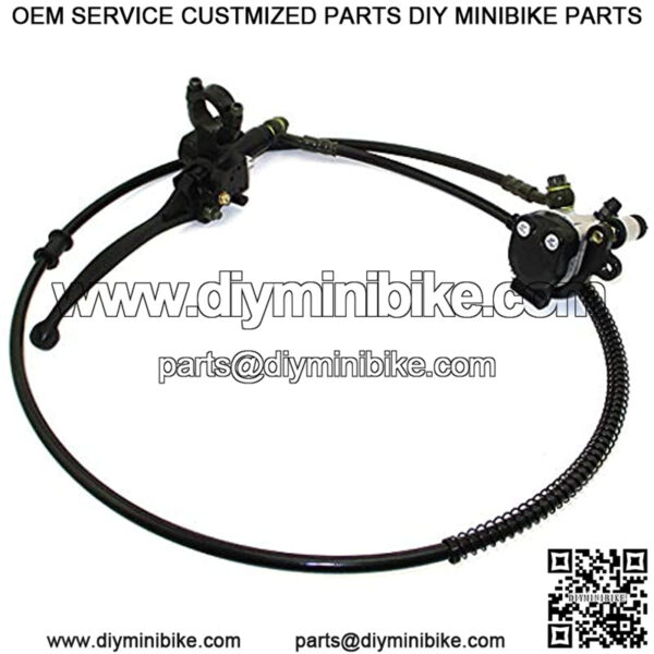 Upgraded Hydraulic Brake System For Mini Bike Doodlebug DB30 50" Hose - Image 5