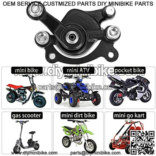 Disc Brake Caliper and Pad for MBX10 MBX11 80cc MM-B80 105cc MM-B105 CT100U CC100X Trail Mini Bike 47 49cc Mini ATV Gas Scooter Dirt Pocket Bike - Image 4