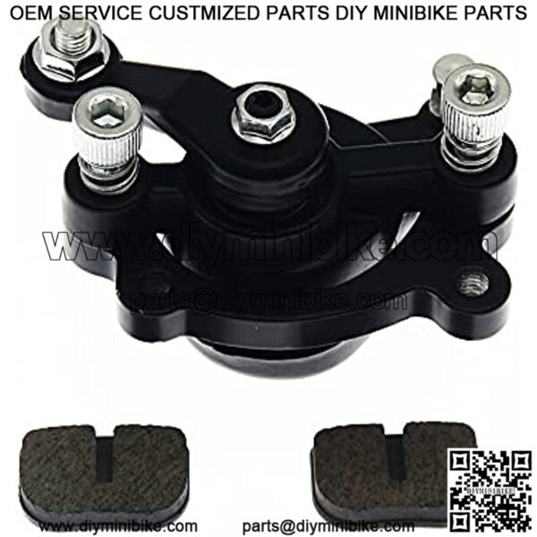 Rear Disc Brake Caliper Replaced Pads For 43cc 47cc 49cc Chinese Mini Bike Kids ATV Quad Minimoto Pit Dirt Pocket Bike Gas Scooter (Rear)