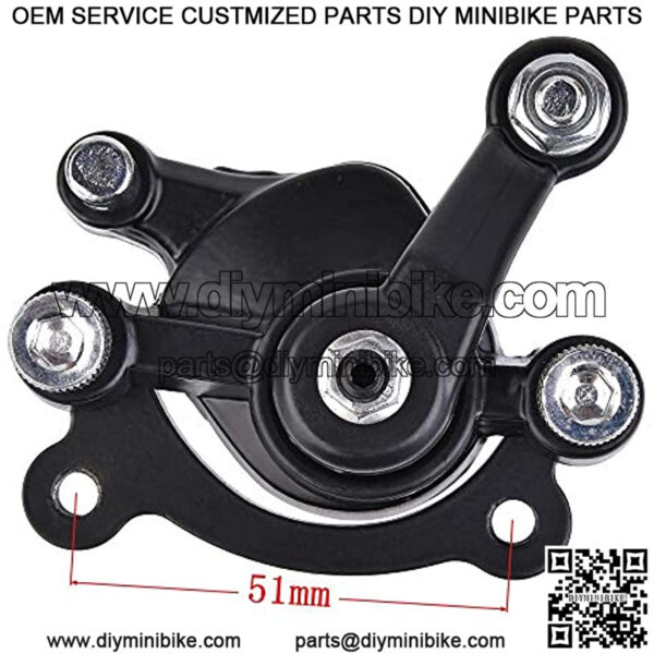 Disc Brake Caliper Replaced Pad for 97cc 2.8HP DB30 Doodle Bug Mini Dirt Bike Moto Classic Electric Razor MX500 Mini Bike 33cc 43cc 47cc 49cc Mini Moto ATV Gas Scooter Kids Dirt Pocket Bike - Image 4