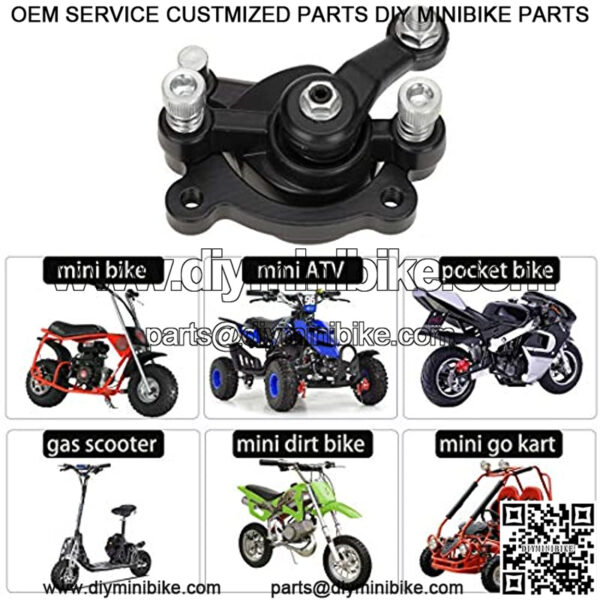 Disc Brake Caliper and Pads for 97cc 2.8HP Motorsports Doodle Bug DB30 (Blitz, Dirt Bug, Racer) MVS10 Electric Razor MX500 RSF350 Mini Bike 43 47 49cc Mini ATV Gas Scooter Dirt Pocket Bike - Image 4