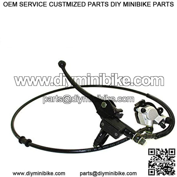 TC-Motor Upgraded Hydraulic Brake System 50 Incch Hose For Mini Bike Doodlebug DB30 Minibikes Go Karts