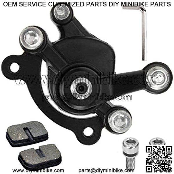 Disc Brake Caliper and Pads for 97cc 2.8HP Baja Motorsports Doodle Bug DB30 (Blitz, Dirt Bug, Racer) MVS10 Electric Razor MX500 RSF350 Mini Bike 43 47 49cc Mini ATV Gas Scooter Dirt Pocket Bike