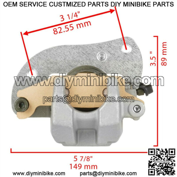 Front or Rear Left Brake Caliper for Yamaha Grizzly 700 YFM700 4x4 2007 - 2021 - Image 2