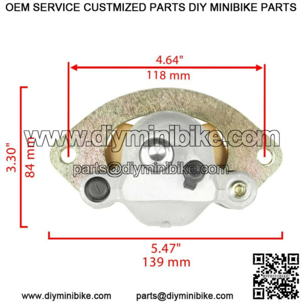 Rear Brake Caliper w/ Pads for Polaris Scrambler 850 2013 2014 2015 2016 - 2021 - Image 2