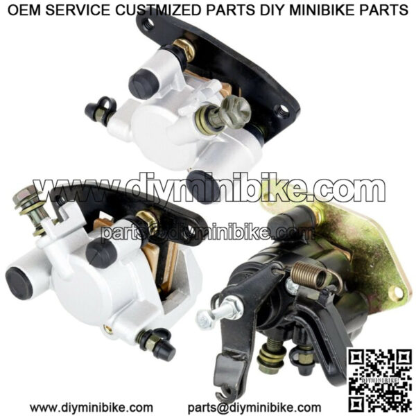 Front and Rear Brake Caliper w/Pads for Yamaha Raptor 350 YFM350R 2004 - 2013 - Image 2