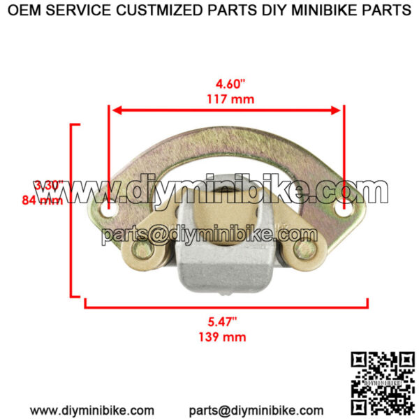 Front Rear Brake Caliper w/ Pads for Polaris Scrambler 850 2013 2014 2015 - 2021 - Image 2