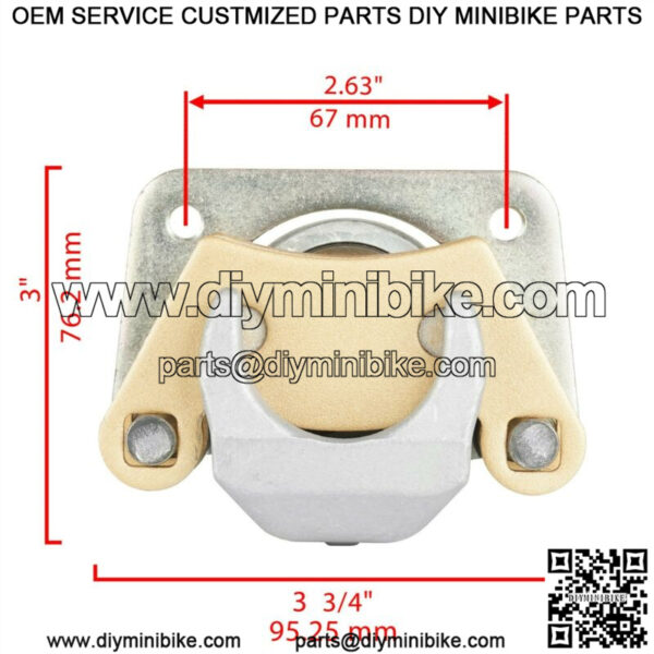 Rear Left Right Brake Caliper fits Polaris Ranger Crew 500 4X4 2011 2012 2013 - Image 2