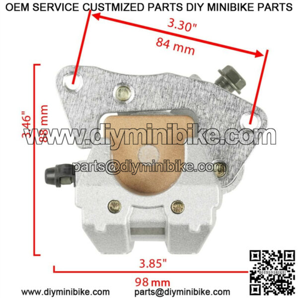 Front Left and Right Brake Caliper fits Yamaha Grizzly 660 YFM660F 4X4 2003-2008 - Image 2