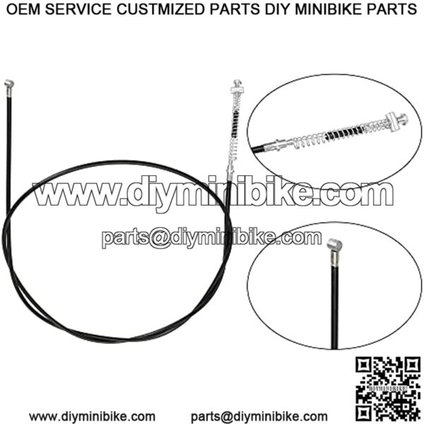 Upgrade 67" Rear Drum Brake Cable Left Clutch Brake Handle Lever Chain Tensioner Adjuster for 212cc 196cc 6.5Hp Coleman CT200U CT200U-EX Baja Warrior Hensim MB165 Massimo MB200 Mini Bike Parts - Image 4