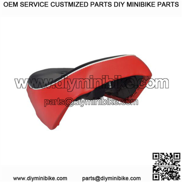 Black & Red Seat for the Baja MB165 & Falcon Mini Bikes (Blemished) - Image 3