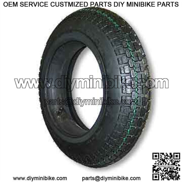 350 X 10 Studded Tire, 4 Ply, 3.7" Wide, 17.5" OD