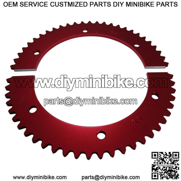 Pit Parts Split Sprocket - 55 Tooth - 35 Chain