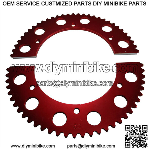 Pit Parts Split Sprocket - 63 Tooth - 35 Chain