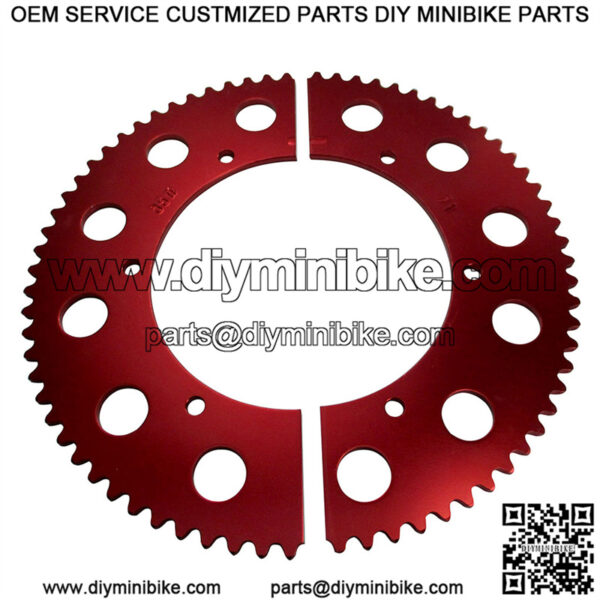 Pit Parts Split Sprocket - 71 Tooth - 35 Chain