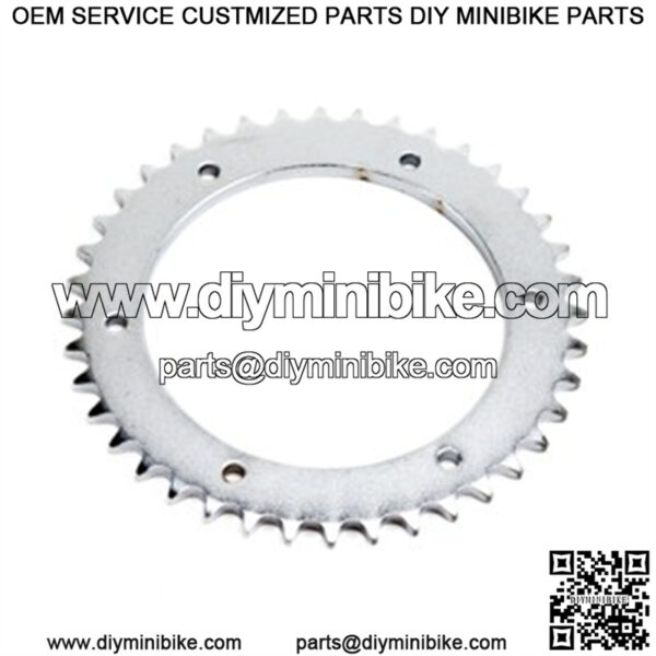 40 Tooth Sprocket. 40/41 chain. 5-1/4" bolt circle.