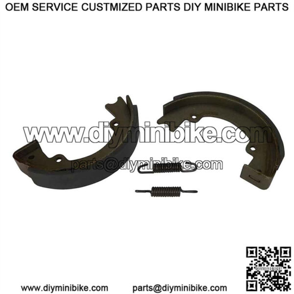 3/4" Wide Lined Replacement Brake Shoes for 4-1/2" Brake Assembly With Springs