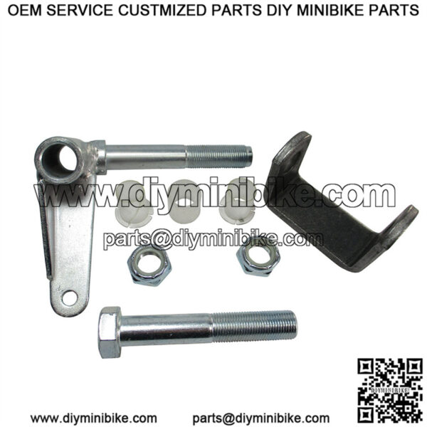 5/8" Axle 3-3/4" Spindle & Bracket Set Side 1