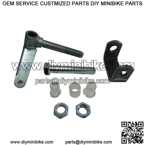 5/8" Axle 3-3/4" Spindle & Bracket Set Side 2