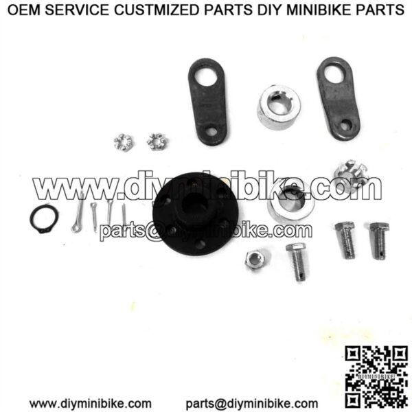 Steering Shaft Hardware Kit, Less Shaft, with Pitman Arms