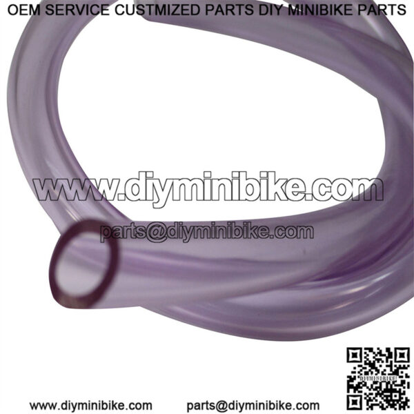 1/4" ID X 3/8" OD Fuel Line Purple Mini Bike Go Kart Lawn Mower Small Engine Trike 1'