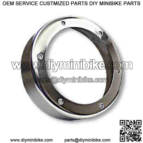 6" Brake Drum, 4-9/16" Bore, Chrome Plated