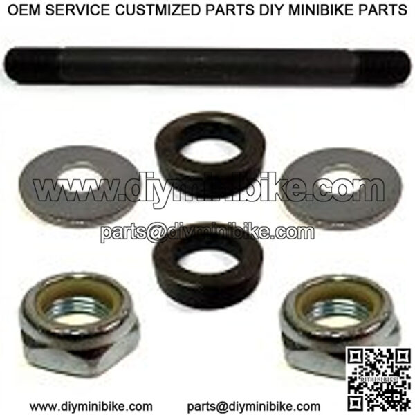 5/8" x 10" Mini Bike Axle Kit