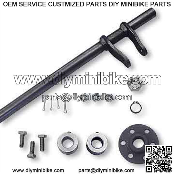 Steering Shaft, 5/8" OD & Hub Kit, Welded Pitman Arms, 22" Length