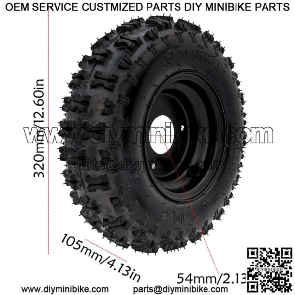 6" 7" 8" Wheels Tire Rim Assembly Go Cart ATV Mini Bike Trike 110/125/150/200cc - Image 2