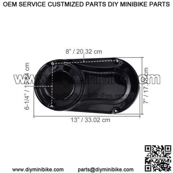 Steel Clutch Cover for the Baja Mini Bike (MB200) - MP - Image 2