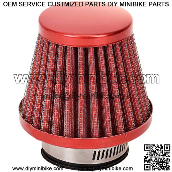 38mm Air Filter Cleaner for Predator 196cc 200cc 212cc 6.5hp GX160 GX200 Coleman CT200U CT200U-EX BT200X KT196 Baja Warrior Heat MB200 MB165 Massimo TrailMaster Mini Bike Go Kart Cart Parts Red