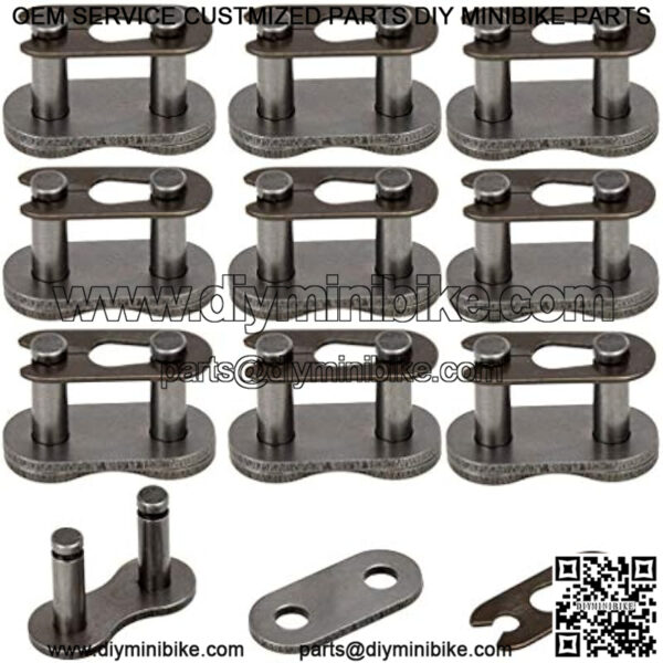 420 Chain Master Roller Connector Links for 90cc 110cc 125cc 150cc Tao Tao Coolster Apollo Pit Dirt Bike ATV Quad 196cc 212cc Coleman CT200U BT200X Baja Warrior MB200 Mini Bike Go Kart Parts