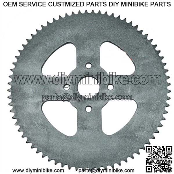 72T, 420 Chain Mini Bike Sprocket; Coleman Ct 200, Baja Warrior, Trailmaster