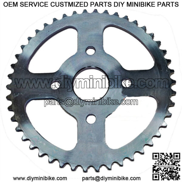 46T, 420 Chain Stock Mini Bike Sprocket; Coleman, Baja Warrior, Trailmaster