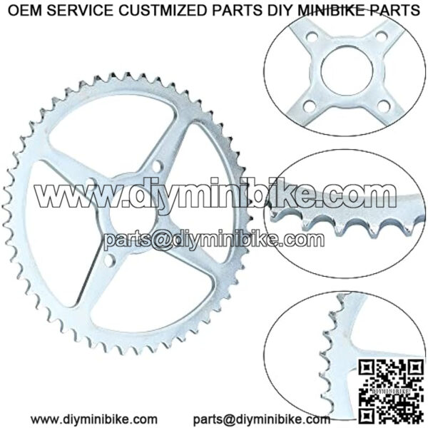 Upgrade 420 Chain 50 Tooth 40mm Rear Drive Sprocket for 212cc 196cc 6.5hp Coleman CT200U Trail BT200X CT200U-ex Baja Warrior Hensim MB165 Massimo Trailmaster MB200 Mini Bike Performance Parts - Image 3