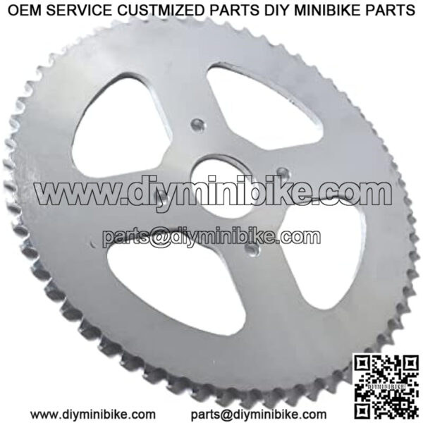 #40/41/420 Chain 60T Rear Sprocket for Go Karts and Mini Bikes - Image 3