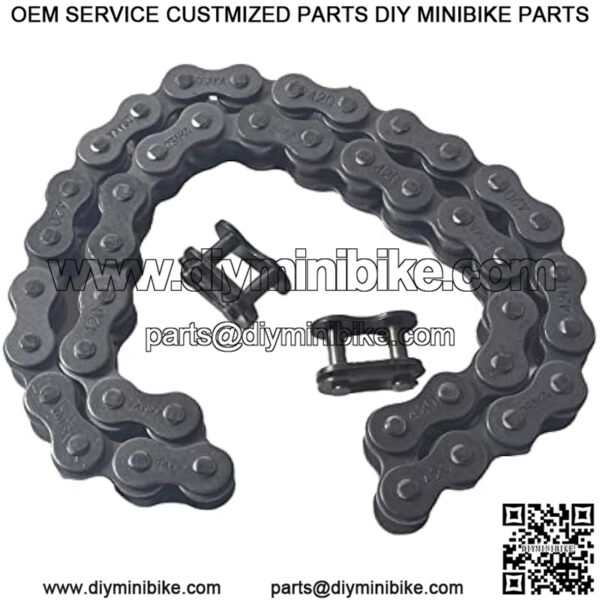 Front Jackshaft Drive Chain 420 42 Links Fit For Coleman CT200U CT200U-EX BT200X 196cc 6.5HP Mini Bike MB165 MB200 Baja Warrior Heat Mini Baja Motorsports - Image 2