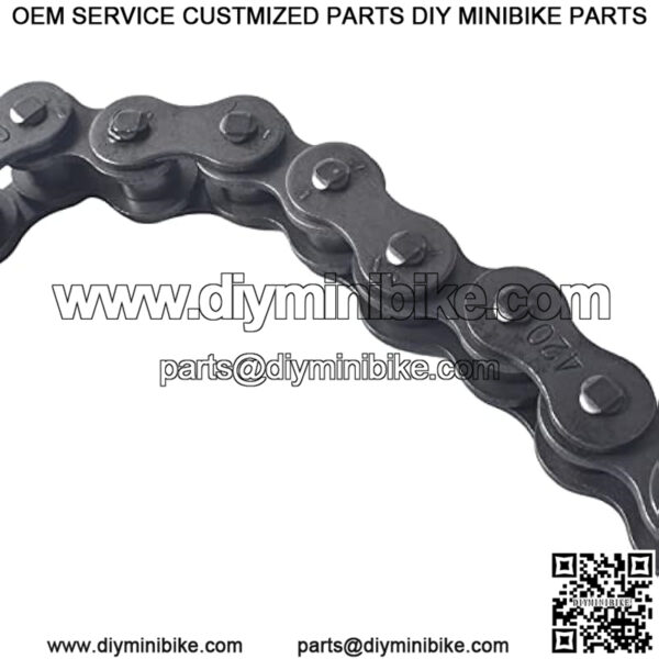 Front Jackshaft Drive Chain 420 42 Links Fit For Coleman CT200U CT200U-EX BT200X 196cc 6.5HP Mini Bike MB165 MB200 Baja Warrior Heat Mini Baja Motorsports - Image 4