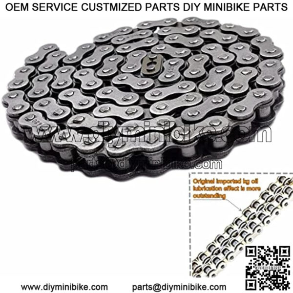 Mini Bike Rear Chain Fits Coleman CT200U CT200U-EX BT200X Mini Bike Chain MB200 MB165 Baja Warrior Heat Mini Baja Motorsports+Chain Adjuster (#420 Chain 90 Link) - Image 3