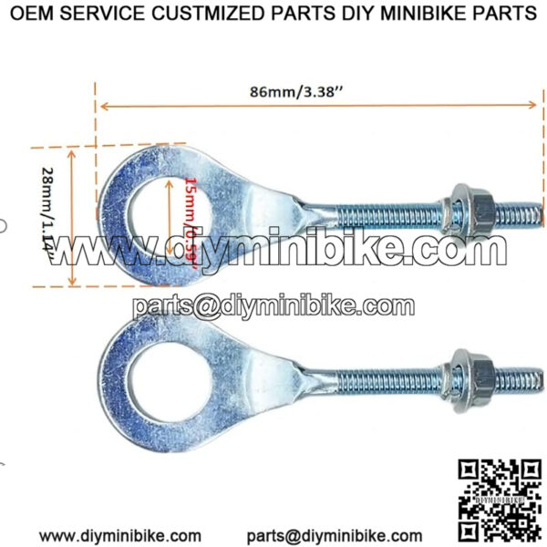 15mm Chain Adjuster Tensioner for 196cc 6.5HP Coleman CT200U CT200u-ex Axis 200 Massimo MB200 Baja Warrior MB165 2 Pack - Image 2