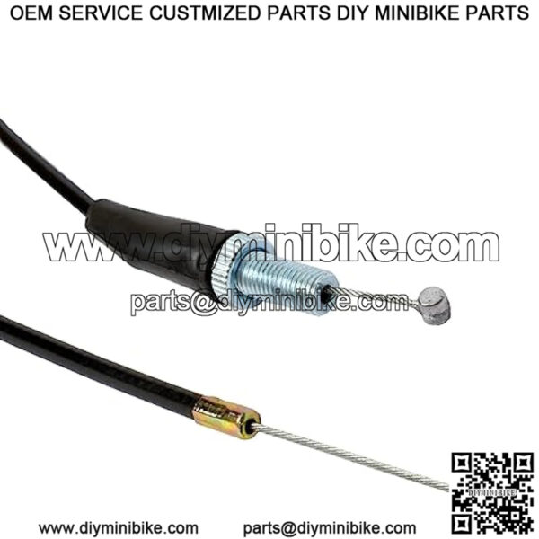 70.8"Mini Bike Throttle Cable for 212cc 196cc Coleman CT200U BT200X CT200U-EX Baja Warrior MB200 Massimo 97cc 100cc Doodle Bug DB30 Monster Mega Moto MM-B80 B105 Motovox Mini Bike (51.2 Inches 2PCS) - Image 3