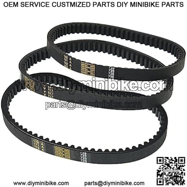 Go Kart Drive Belt 725 Fits for 30 Series Torque Converter 3Pcs/Lot - Image 2