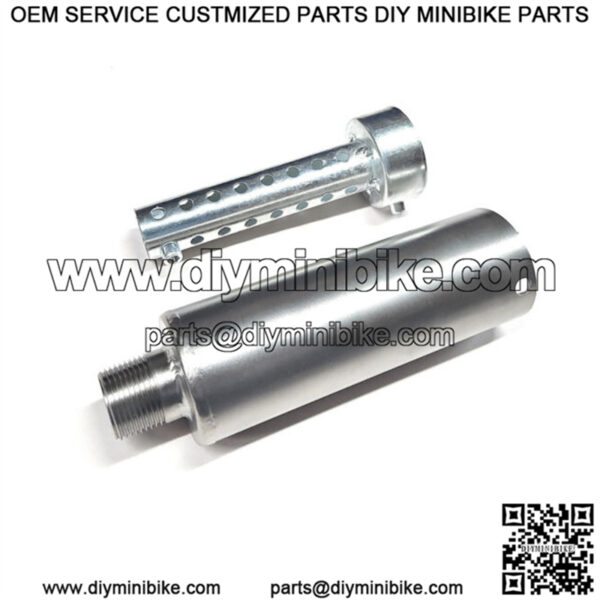 3/4 SS Muffler For Coleman minibike, Predator 212, 224, BT200X, MB200, CT200U